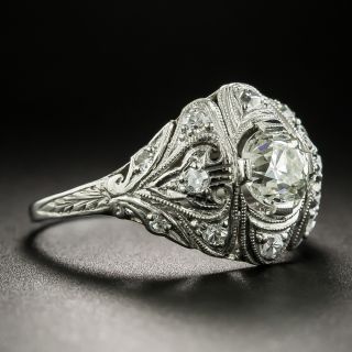 Early Art Deco .74 Carat Diamond Engagement Ring - GIA L SI2