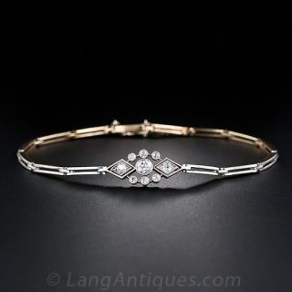 Early-Art Deco Diamond Bracelet