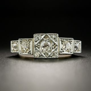Early-Art Deco Five-Stone Diamond Ring - 2