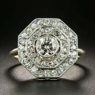 Early Art Deco Octagonal Diamond Ring - 3