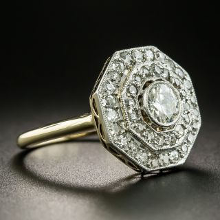 Early Art Deco Octagonal Diamond Ring