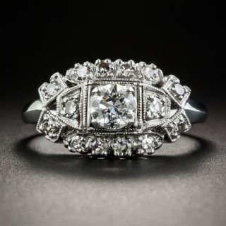 Early Mid-Century Vintage .33 Carat Diamond Engagement Ring