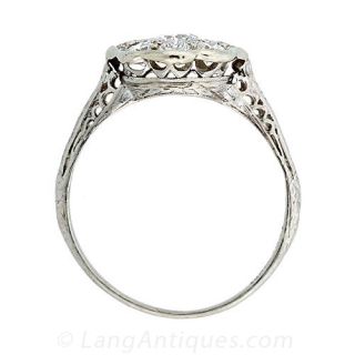 Early Platinum Diamond Ring