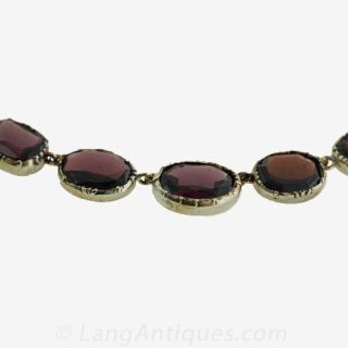 Early Victorian Garnet Necklace