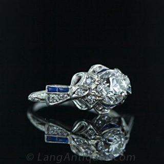 Edwardian 1.02 Carat Diamond Engagement Ring