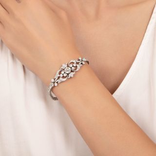 Edwardian 1.05 Carat Center Diamond Bracelet