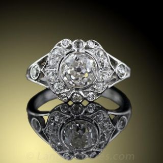 Edwardian 1.05 Carat Diamond Engagement Ring
