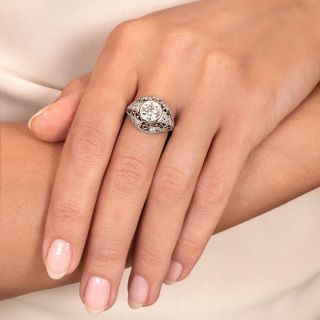 Edwardian 1.35 Carat Diamond Engagement Ring, Size 6 1/4