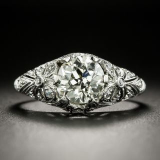 Edwardian 1.48 Carat Diamond Engagement Ring - GIA L VVS2 - 2