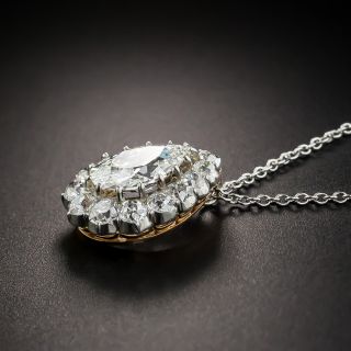 Edwardian 1.60 Carat Pear Shape Diamond Drop
