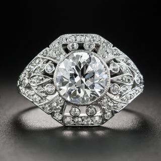 Edwardian 2.02 Carat Diamond Ring - GIA D Internally Flawless - 1