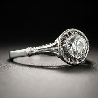 Edwardian .50 Carat Diamond Platinum Solitaire
