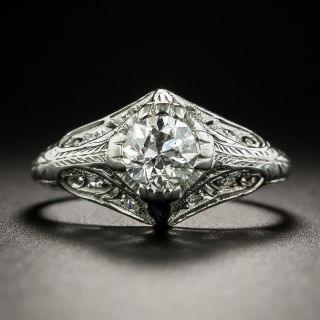 Edwardian .62 Carat Diamond Engagement Ring - 2