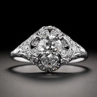 Edwardian .65 Carat Diamond Engagement Ring - 2