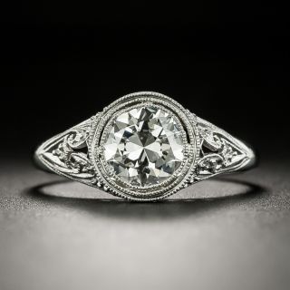 Edwardian .89 Carat Diamond Solitaire Engagement Ring  GIA - G VS2 - 2