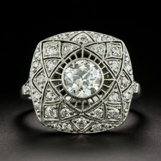 Edwardian .95 Carat European-Cut Diamond Ring - 3