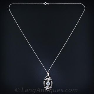 Edwardian Aquamarine Necklace
