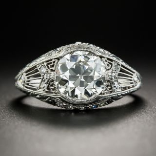 Edwardian/Art Deco 1.78 Carat Diamond Engagement Ring by Granat Bros - GIA L VS2 - 1