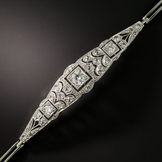 Edwardian/Art Deco Platinum/18K Bracelet - 2