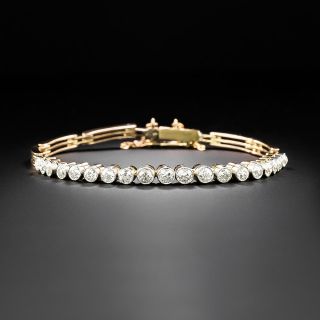 Edwardian Bezel-Set Diamond Bracelet - 2