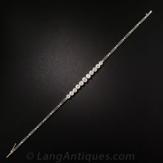 Edwardian Bezel Set Diamond Bracelet