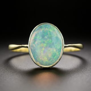 Edwardian Bezel-Set Opal Ring - 4