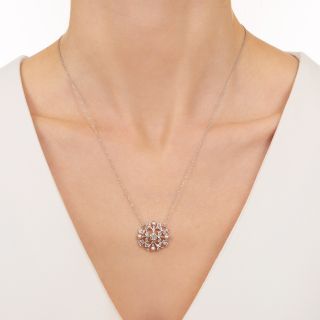 Edwardian Diamond and Pearl Pendant