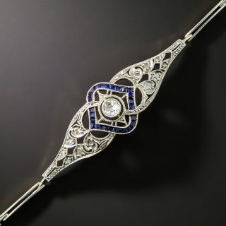 Edwardian Diamond and Sapphire* Bracelet - 3