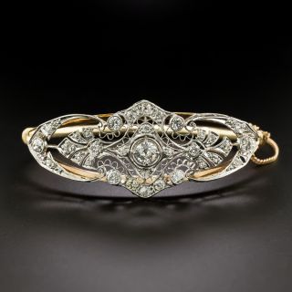 Edwardian Diamond Bangle Bracelet - 2