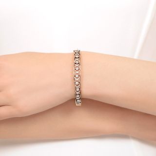 Edwardian Diamond Bangle Bracelet
