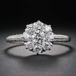 Edwardian Diamond Cluster Ring