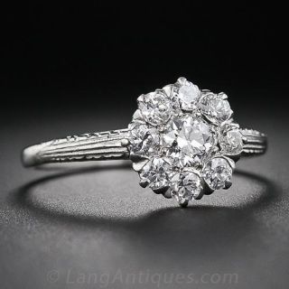 Edwardian Diamond Cluster Ring