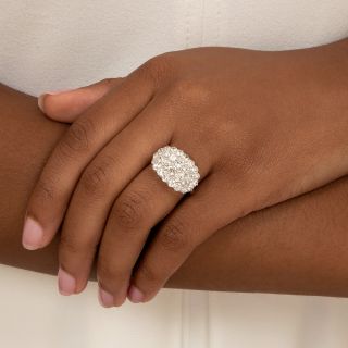Edwardian Diamond Cluster Ring