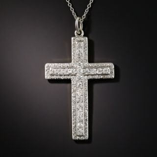 Edwardian  Diamond Cross Necklace, Circa 1910 - 2