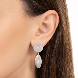 Edwardian Diamond Dangle Earrings