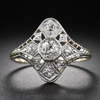 Edwardian Diamond Dinner Ring