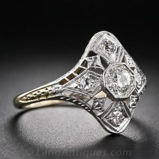 Edwardian Diamond Dinner Ring