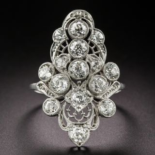 Edwardian Diamond Dinner Ring - 2