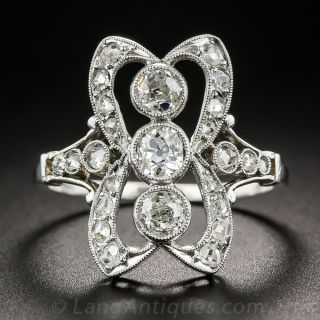 Edwardian Diamond Dinner Ring