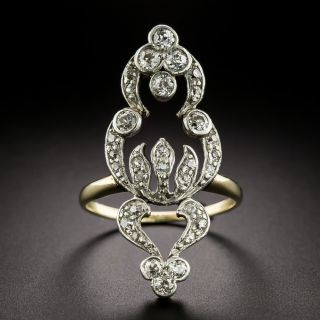 Edwardian Diamond Dinner Ring - 2