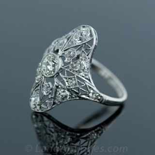 Edwardian Diamond Dinner Ring