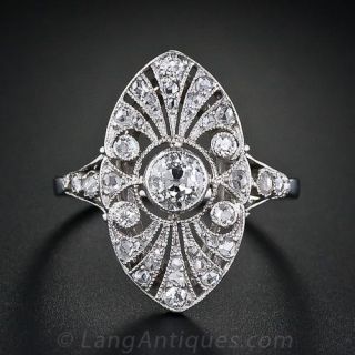 Edwardian Diamond Dinner Ring