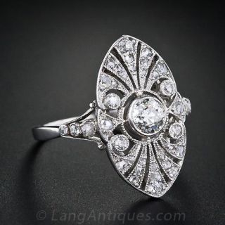 Edwardian Diamond Dinner Ring