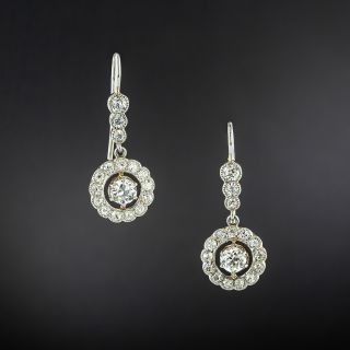 Edwardian Diamond Drop Earrings - 2