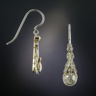 Edwardian Diamond Drop Earrings