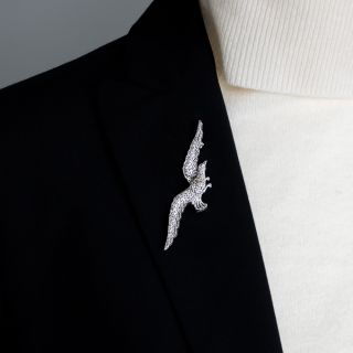Edwardian Diamond Eagle Brooch