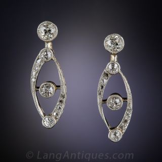 Edwardian Diamond Earrings