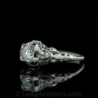 Edwardian Diamond Engagement Ring