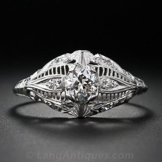 Edwardian Diamond Engagement Ring