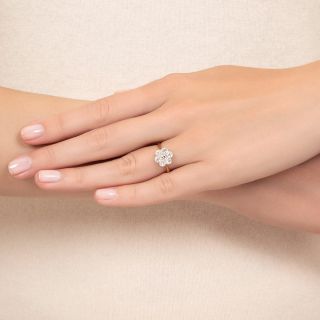 Edwardian Diamond Flower Cluster Ring